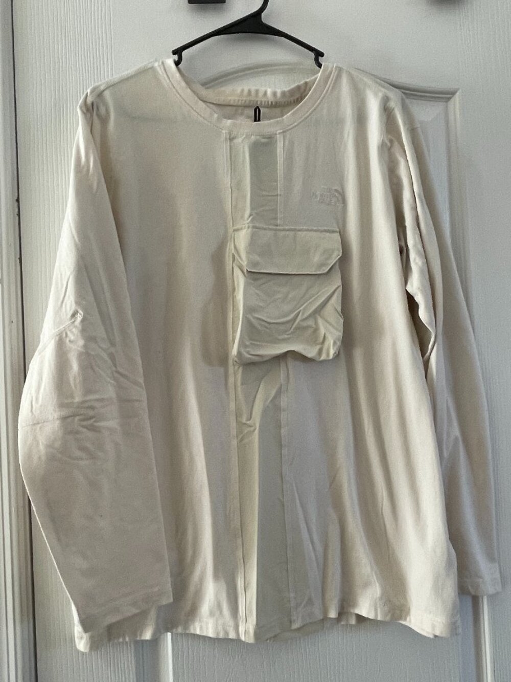 The North Face Men’s Long Sleeve Shirt Size XXL Cream Utility Pocket Outdoor